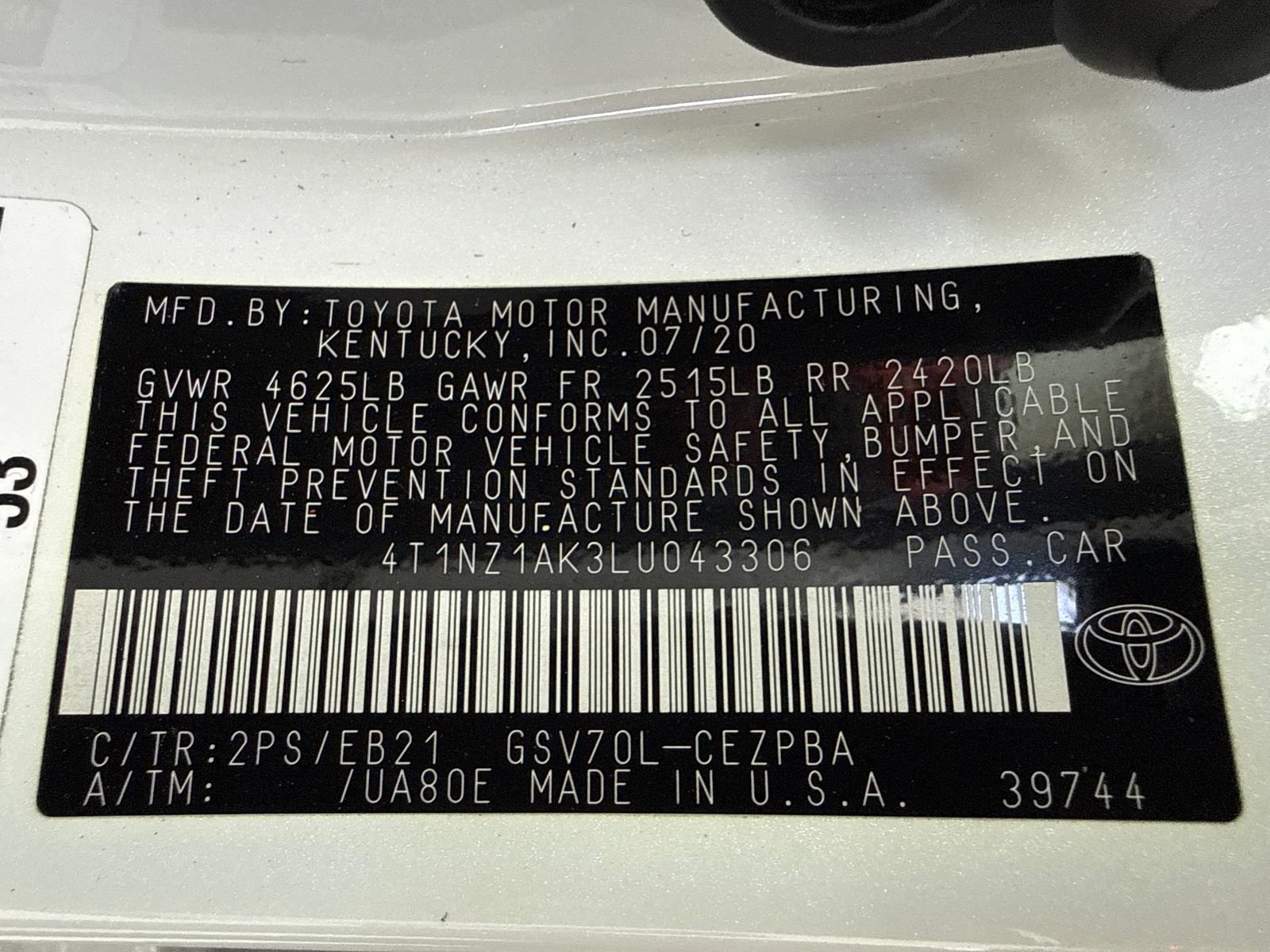 Used 2020 Toyota Camry TRD FWD image 51