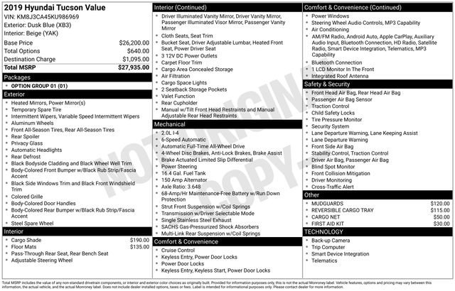 Used 2019 Hyundai Tucson Value AWD/4WD image 11