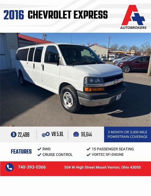 Used 2016 Chevrolet Express 3500 LT w/ LT Preferred Equipment Group