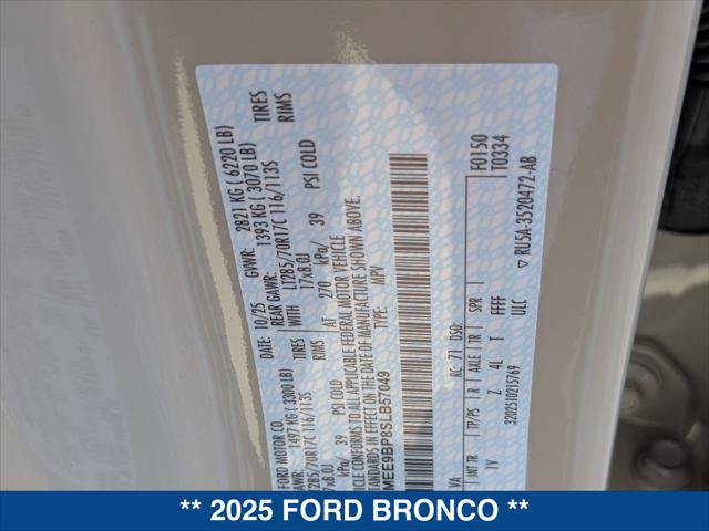 New 2025 Ford Bronco Badlands AWD/4WD image 22