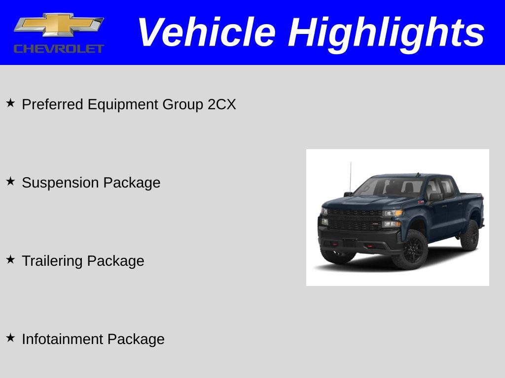 Used 2019 Chevrolet Silverado 1500 Custom Trail Boss w/ Infotainment Package image 2