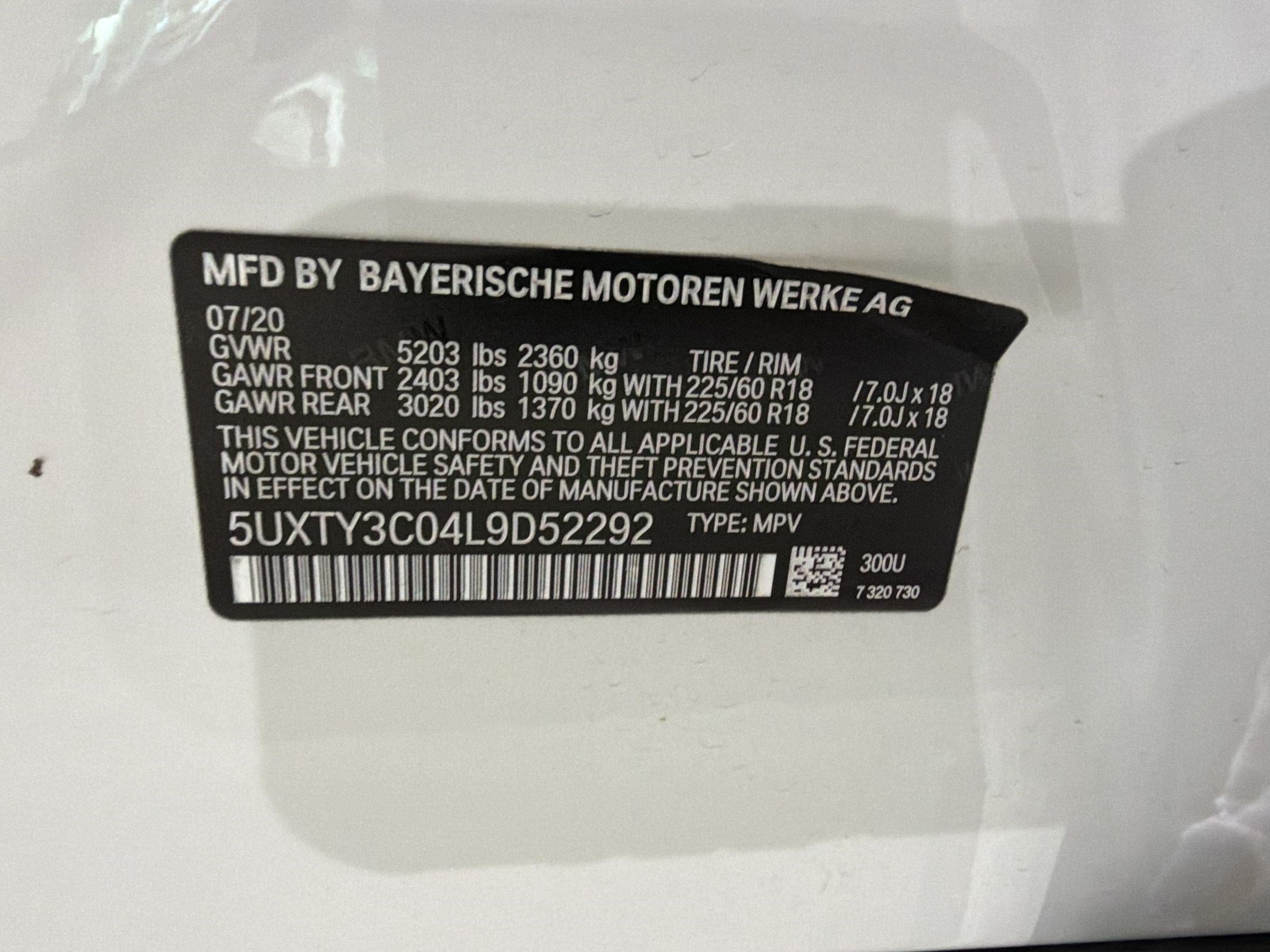Used 2020 BMW X3 sDrive30i w/ Convenience Package RWD image 12