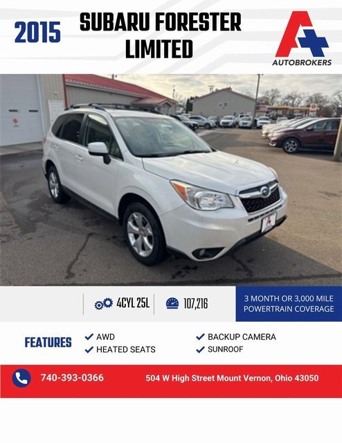 Used 2015 Subaru Forester 2.5i Limited