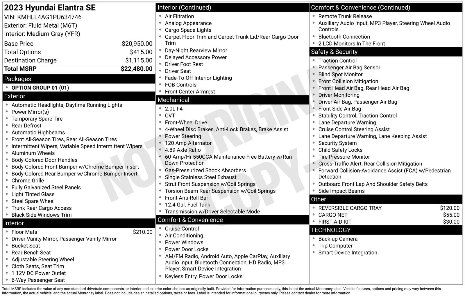 Used 2023 Hyundai Elantra SE image 8