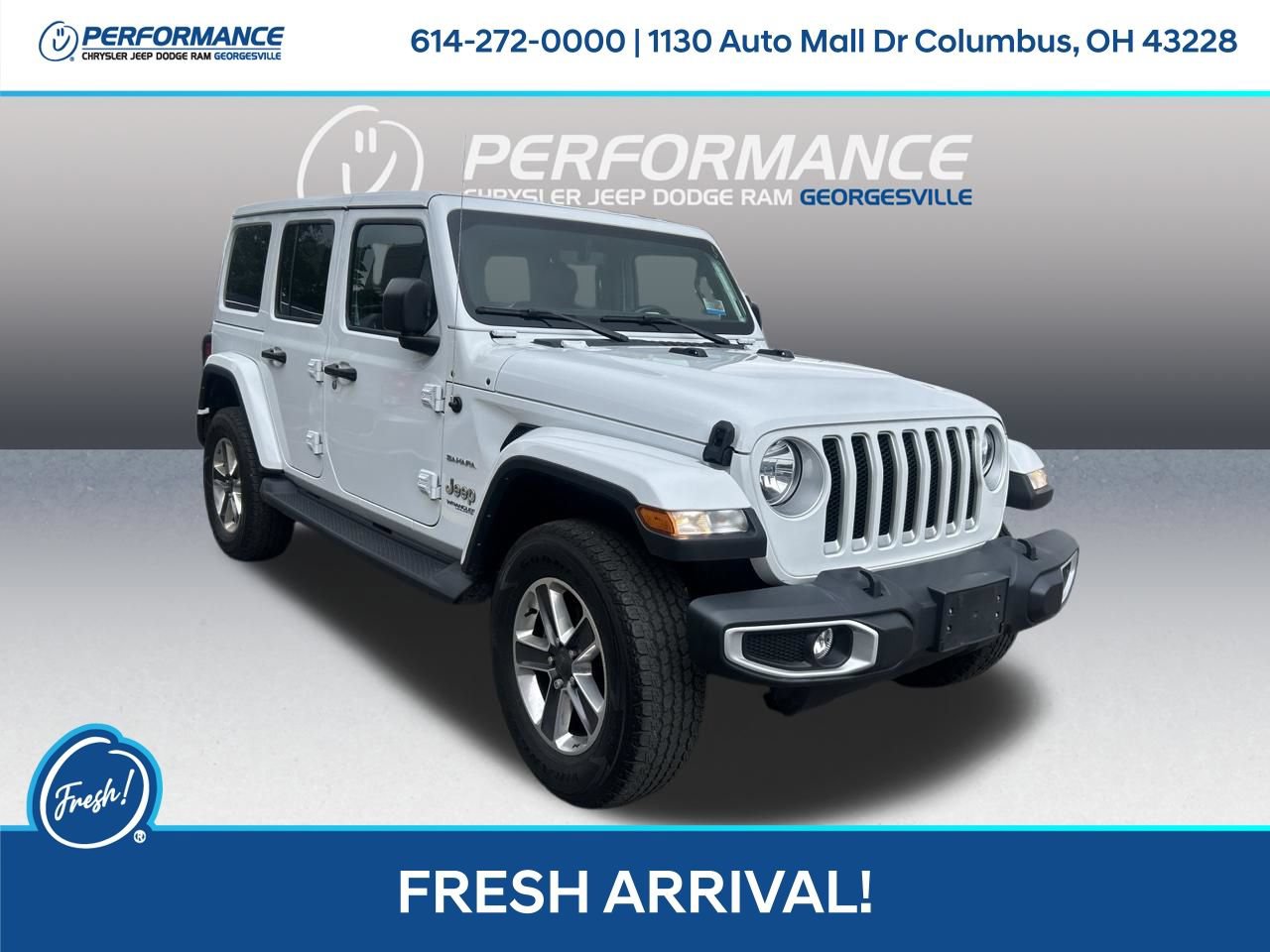 Used 2021 Jeep Wrangler Unlimited Sahara w/ Uconnect 4C Nav & Sound Group AWD/4WD image 1