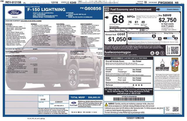 Certified 2023 Ford F150 Lightning XLT w/ Tow Technology Package AWD/4WD image 5