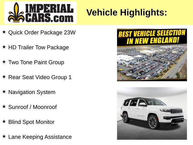 Used 2022 Jeep Grand Wagoneer Series III w/ Rear Seat Video Group 1 AWD/4WD image 3