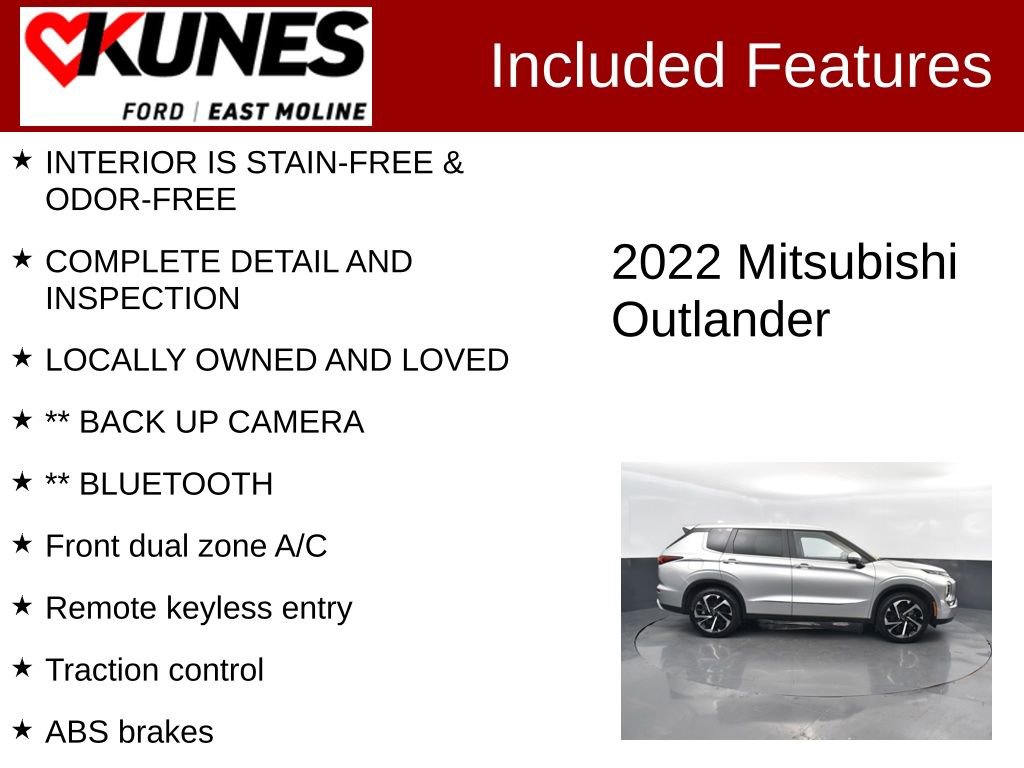 Used 2022 Mitsubishi Outlander SE image 2