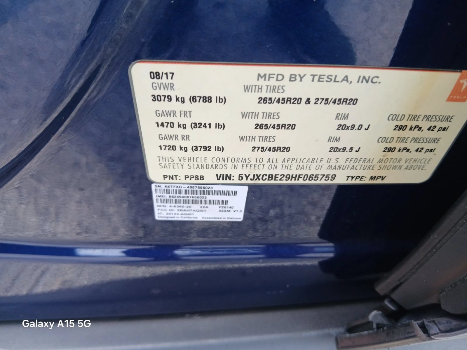 Used 2017 Tesla Model X 100D AWD/4WD image 10