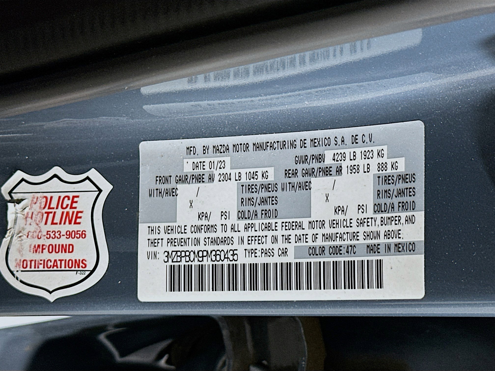 Used 2023 MAZDA MAZDA3 s image 12