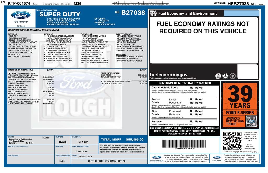 Used 2017 Ford F250 Lariat w/ Chrome Package AWD/4WD image 24