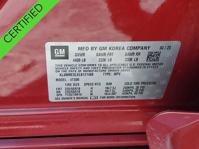 Certified 2020 Buick Encore GX Select w/ Sport Touring Package image 33