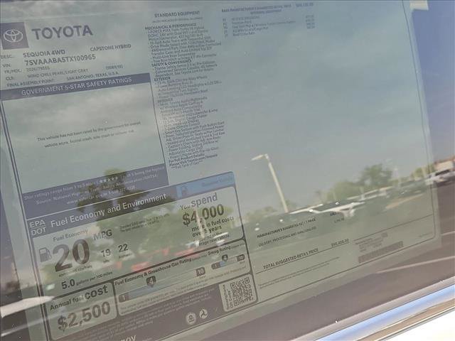 New 2026 Toyota Sequoia Capstone w/ Tow Technology Package AWD/4WD image 17