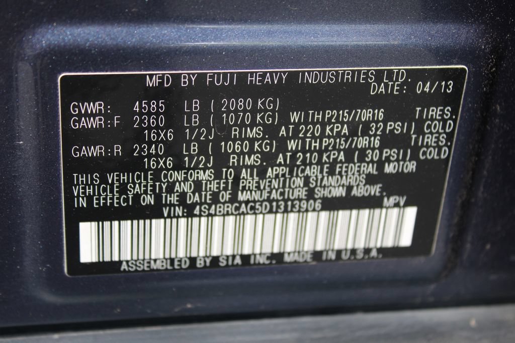 Used 2013 Subaru Outback 2.5i AWD/4WD image 62