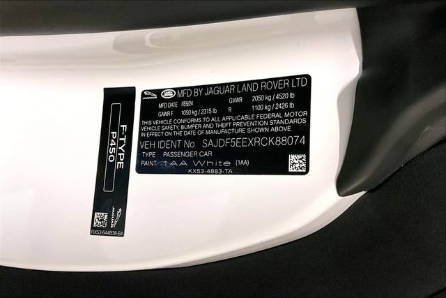 New 2024 Jaguar F-TYPE R-Dynamic image 11