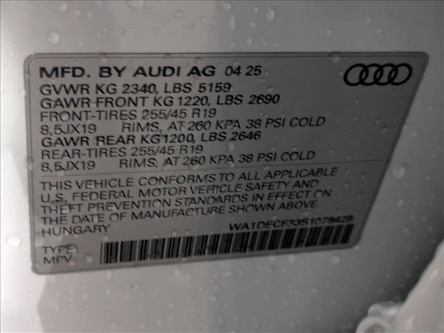 Certified 2025 Audi Q3 2.0T Premium w/ Black Optic Sport Package AWD/4WD image 19