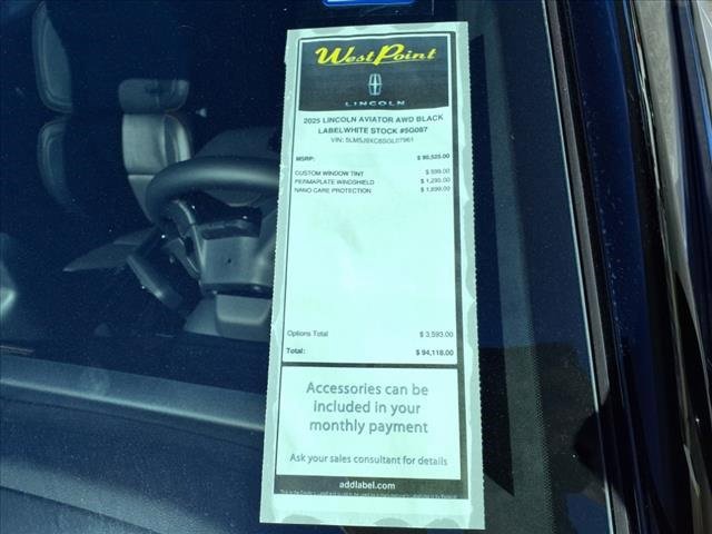 New 2025 Lincoln Aviator Black Label image 5