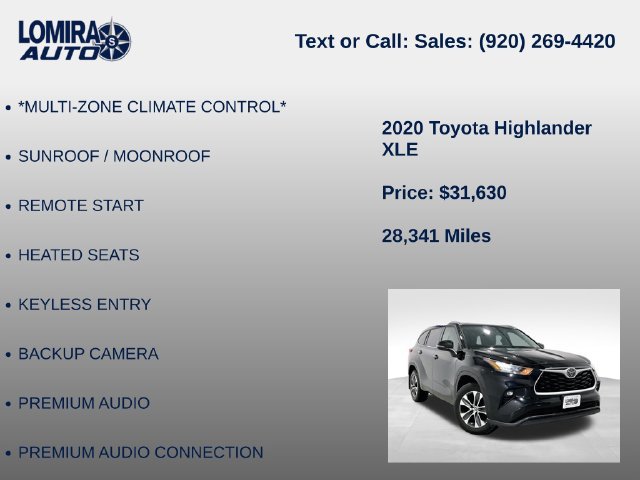 Used 2020 Toyota Highlander XLE AWD/4WD image 14
