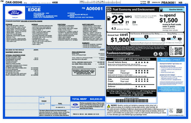 Used 2023 Ford Edge SEL w/ Convenience Package AWD/4WD image 9