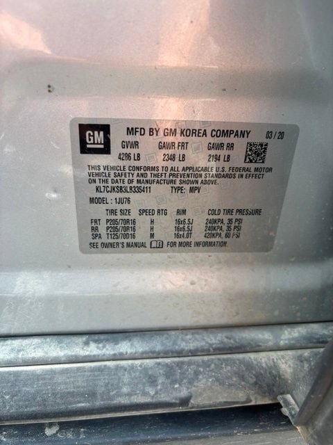 Used 2020 Chevrolet Trax LS w/ Tint and Cruise Package FWD image 18