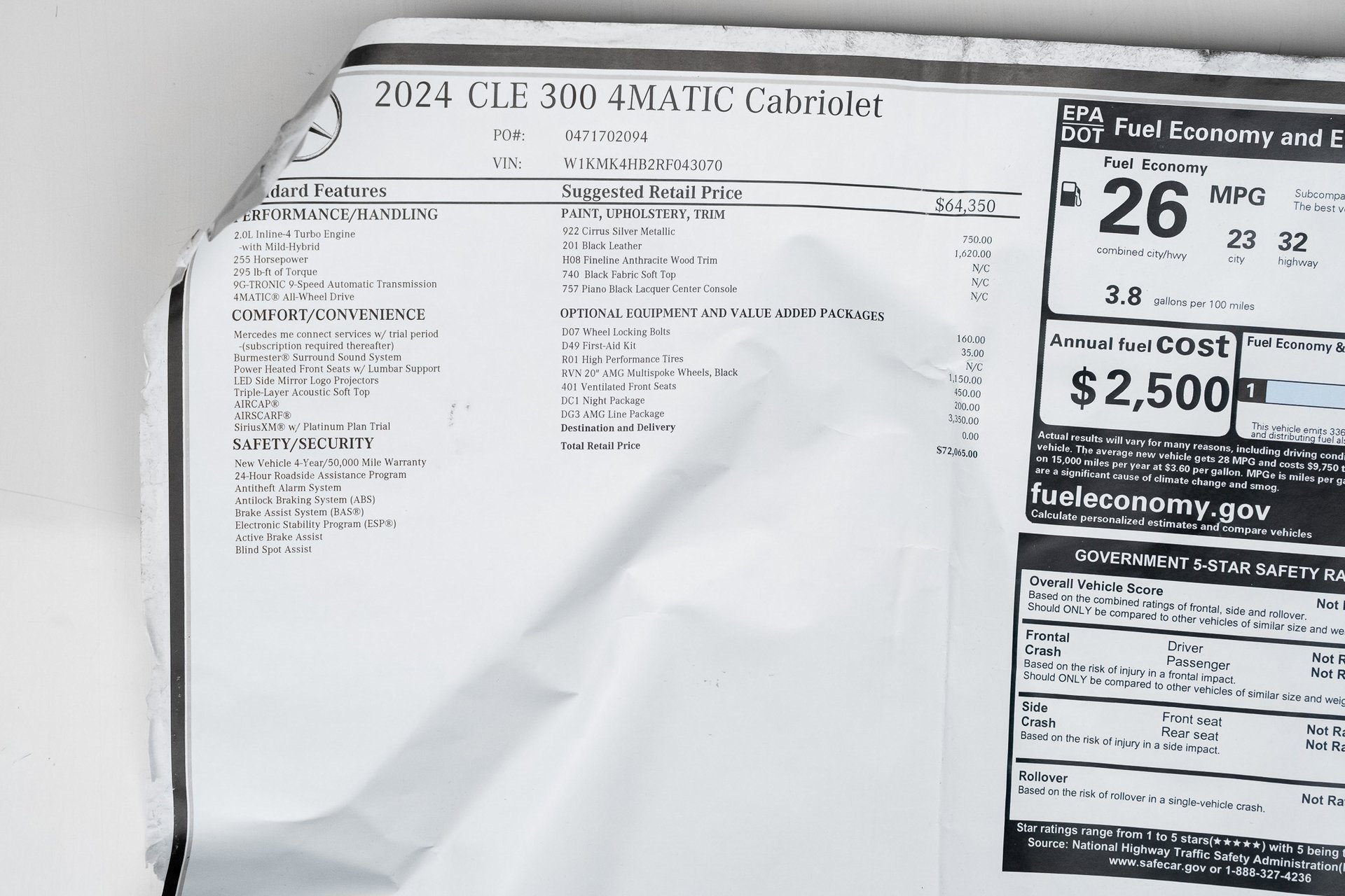 Used 2024 Mercedes-Benz CLE 300 4MATIC Cabriolet image 83