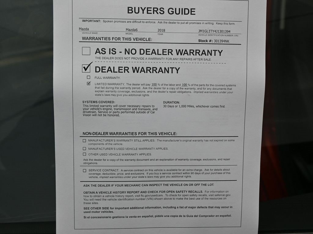 Used 2018 MAZDA MAZDA6 Grand Touring image 35