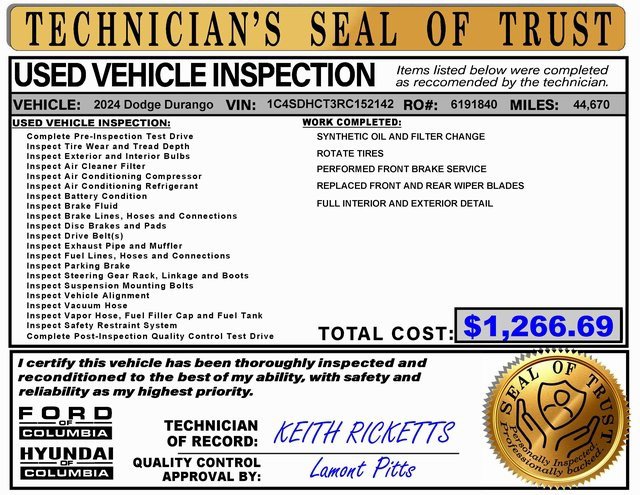 Used 2024 Dodge Durango R/T image 2