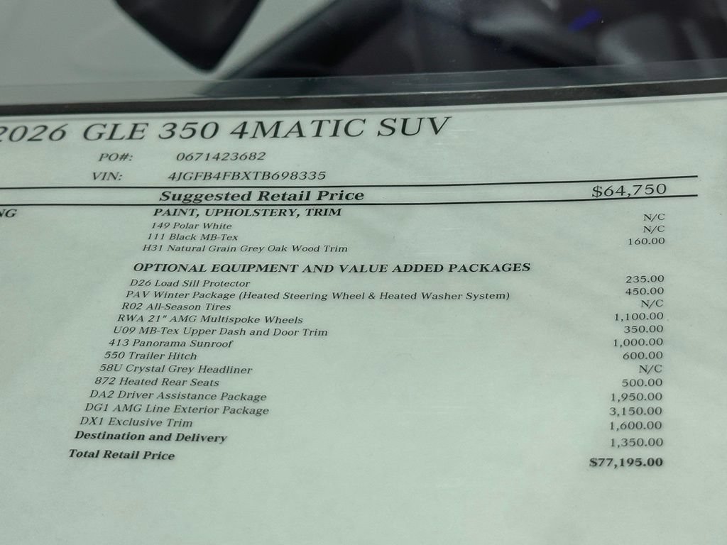 New 2026 Mercedes-Benz GLE 350 4MATIC image 18
