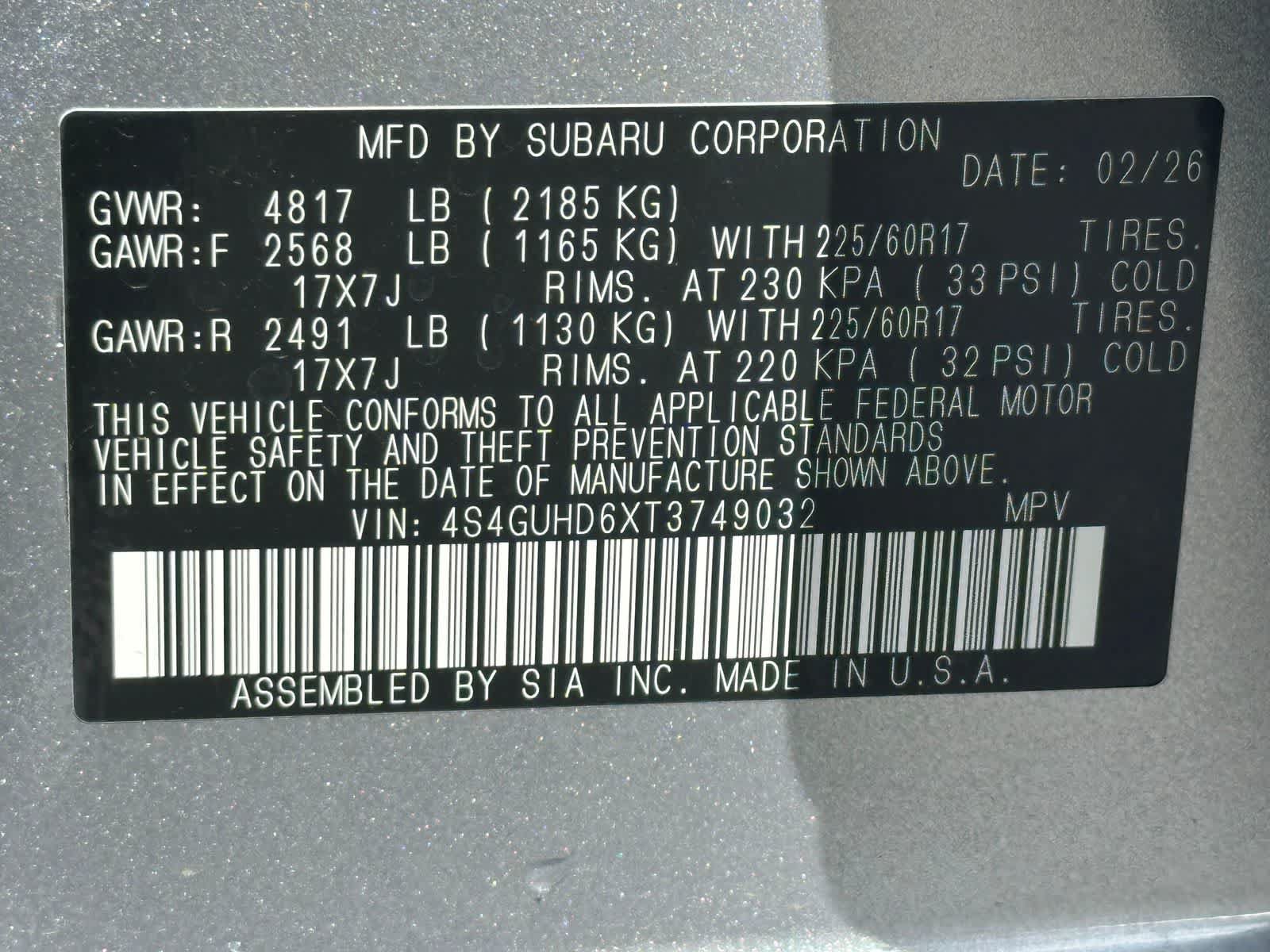 New 2026 Subaru Crosstrek 2.5i Premium AWD/4WD image 29