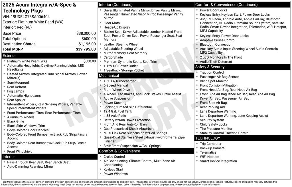 Certified 2025 Acura Integra A-Spec image 4