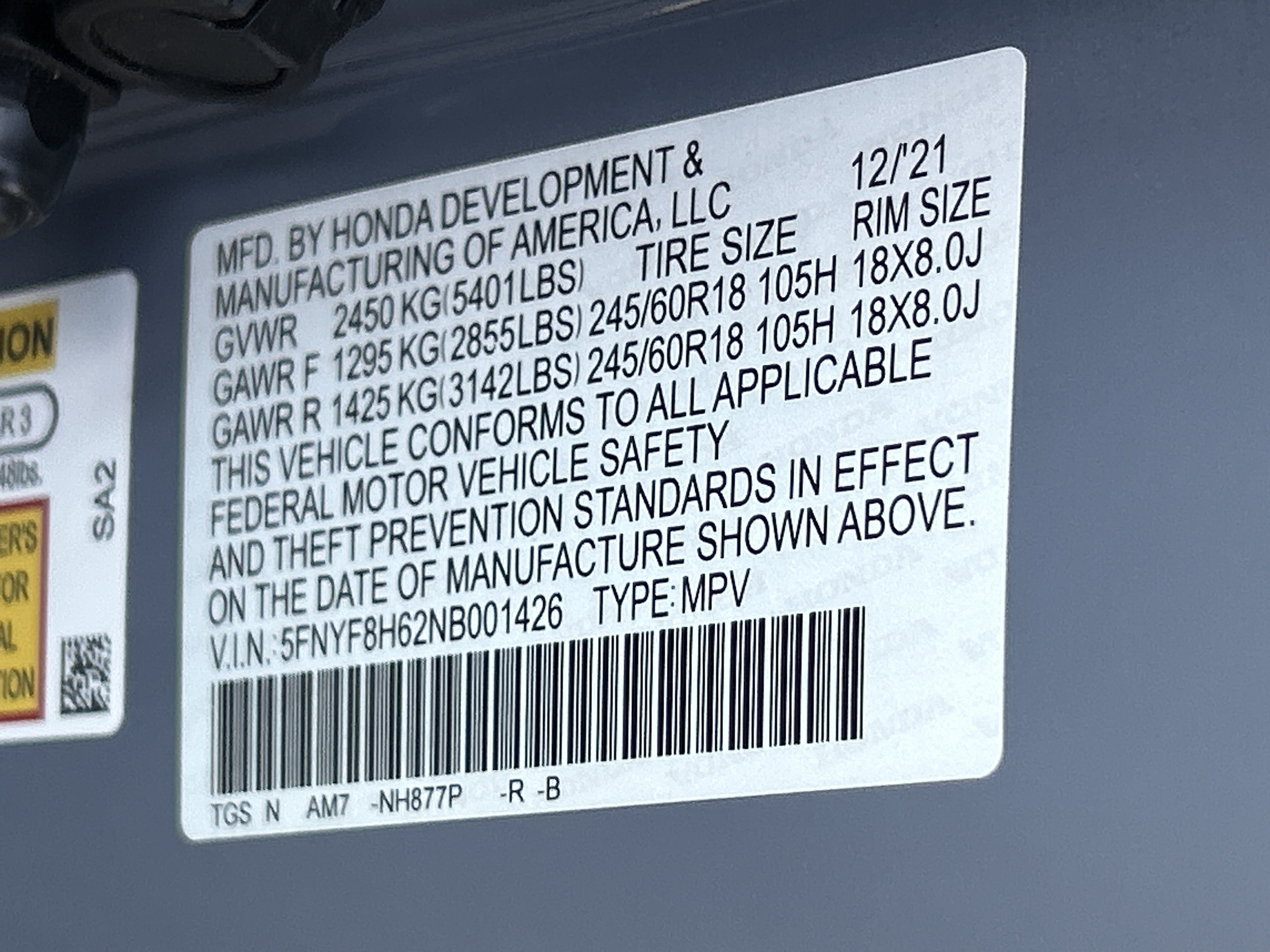 Certified 2022 Honda Passport TrailSport image 36