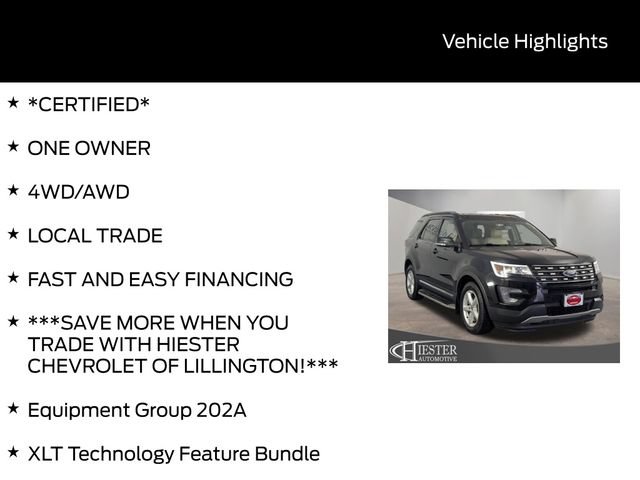 Used 2017 Ford Explorer XLT w/ Equipment Group 202A AWD/4WD image 8