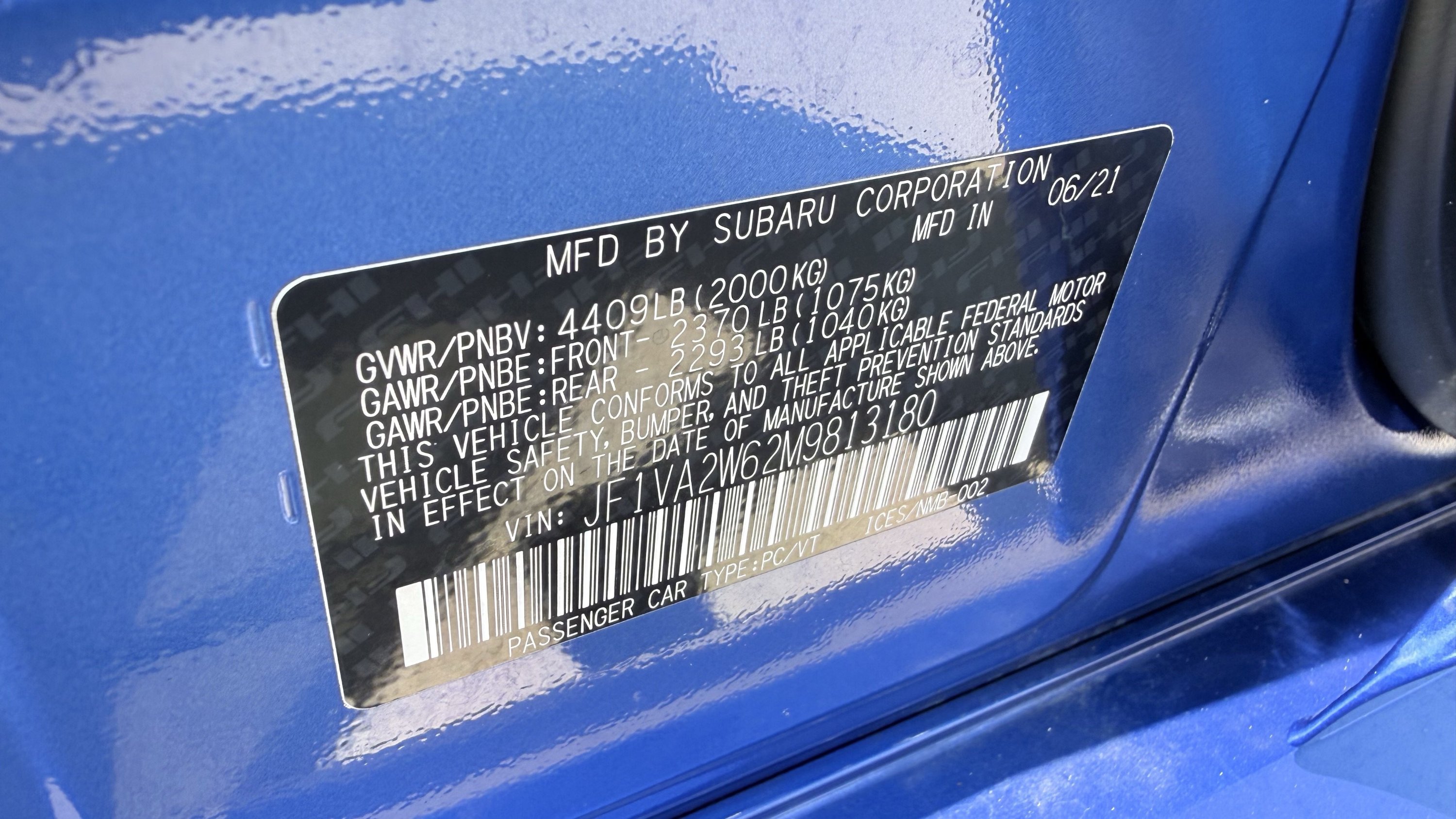 Used 2021 Subaru WRX STI Limited AWD/4WD image 26