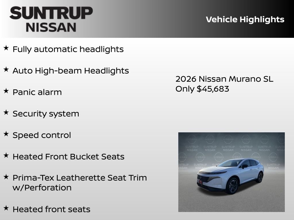 New 2026 Nissan Murano SL image 30