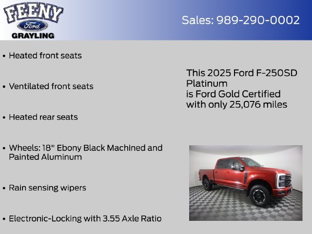 Used 2025 Ford F250 Platinum w/ Tremor Off-Road Package AWD/4WD image 24