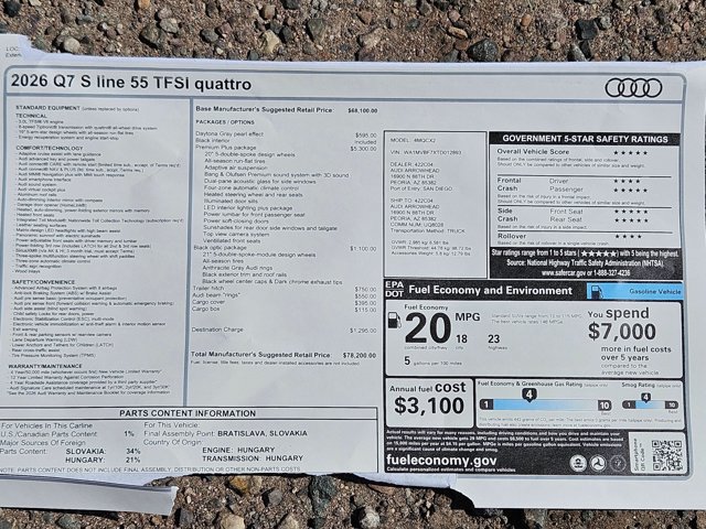 New 2026 Audi Q7 Premium Plus AWD/4WD image 18