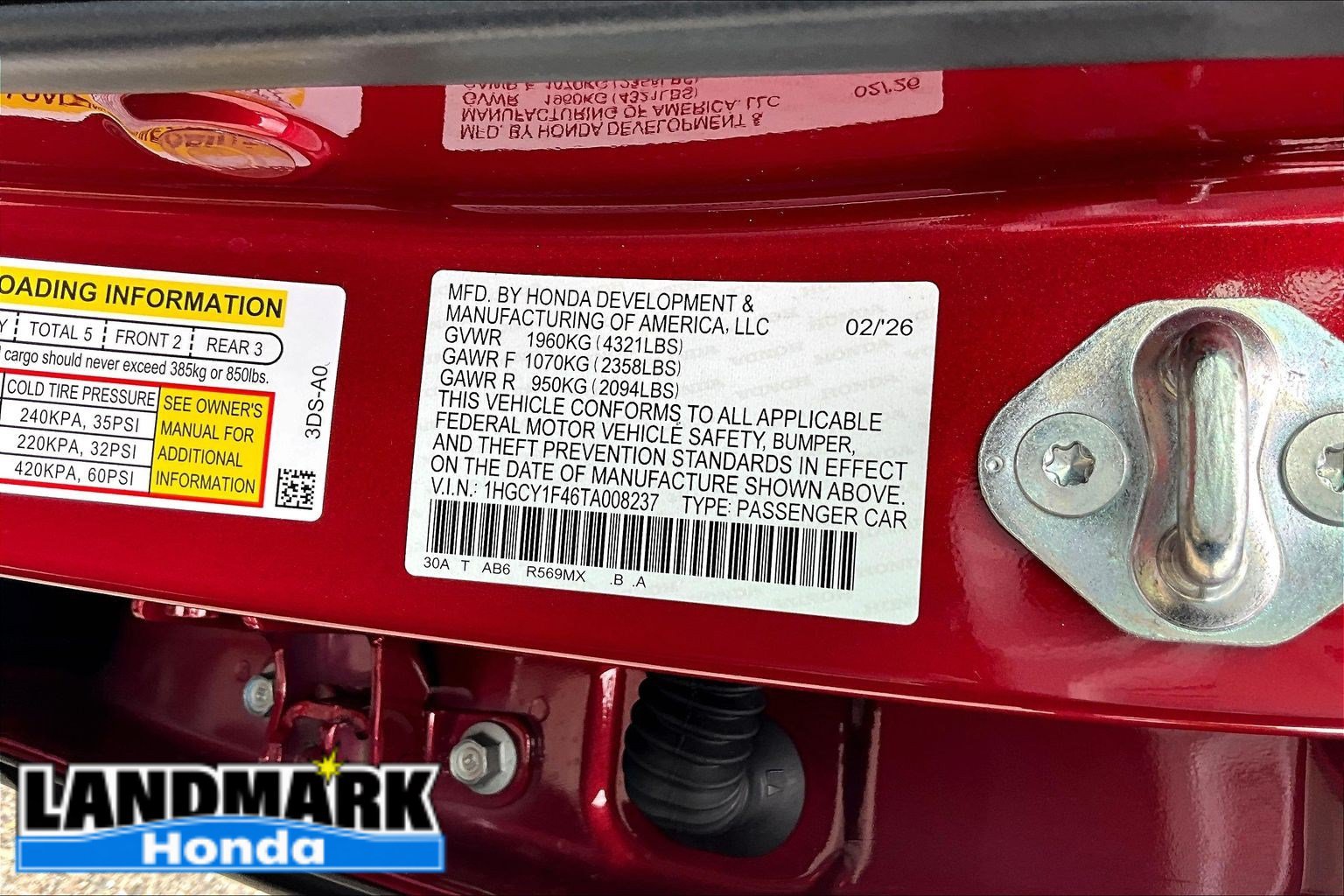 Certified 2026 Honda Accord SE image 35