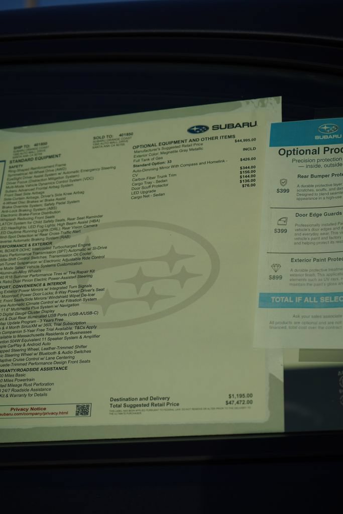 New 2026 Subaru WRX GT AWD/4WD image 6