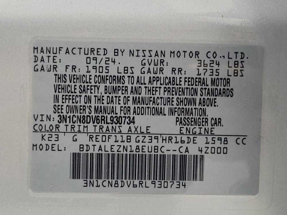 Used 2024 Nissan Versa S w/ S Plus Package FWD image 33