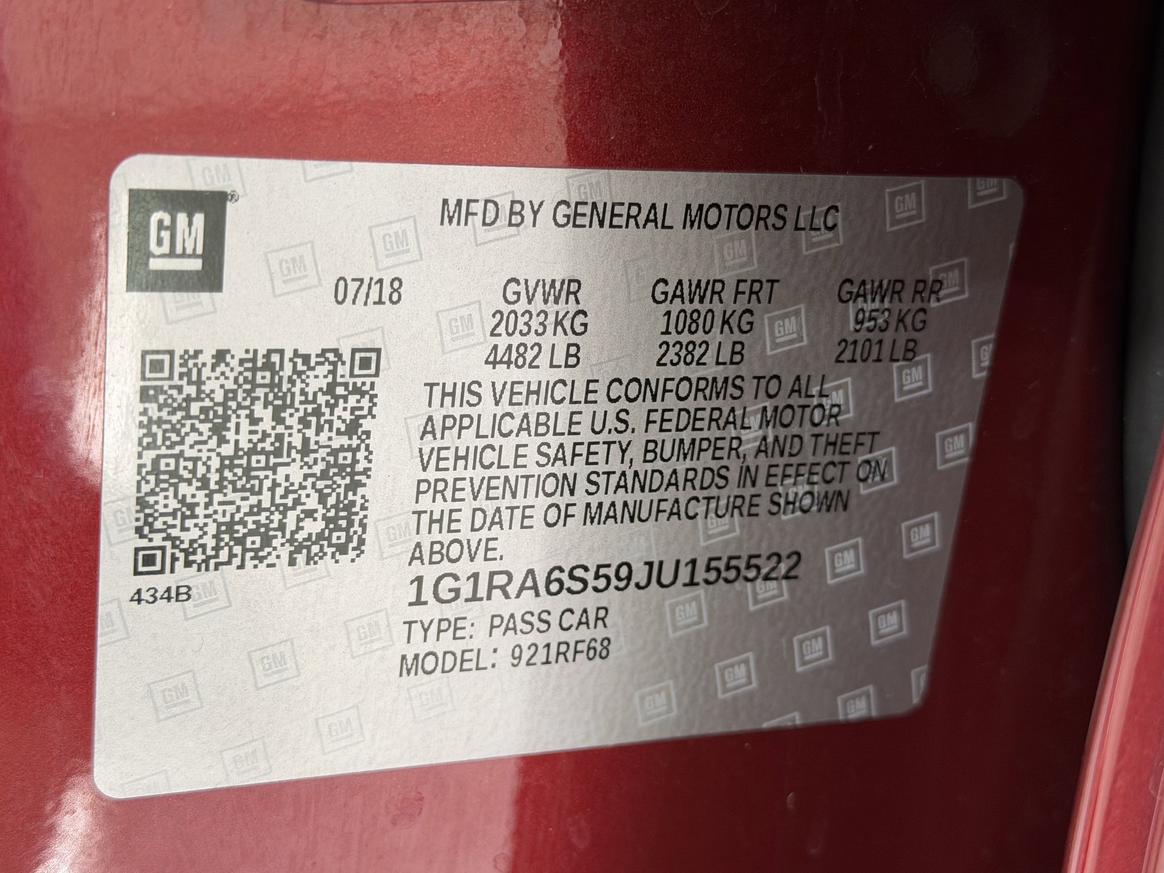 Used 2018 Chevrolet Volt LT w/ LT Driver Confidence Package FWD image 27