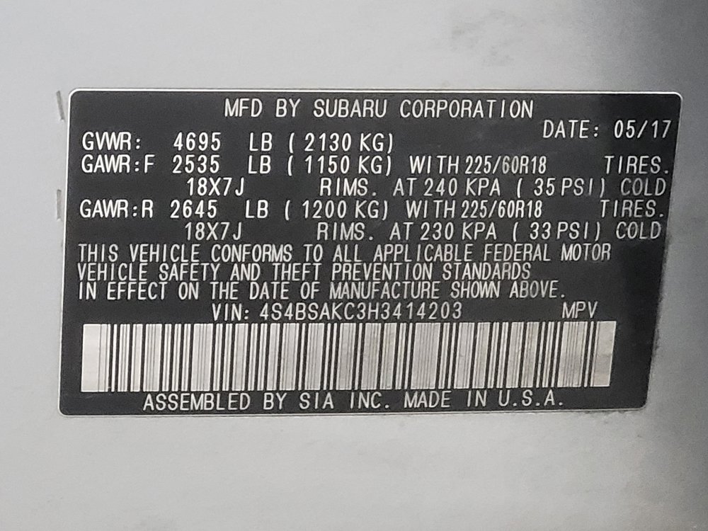 Used 2017 Subaru Outback 2.5i Limited image 33