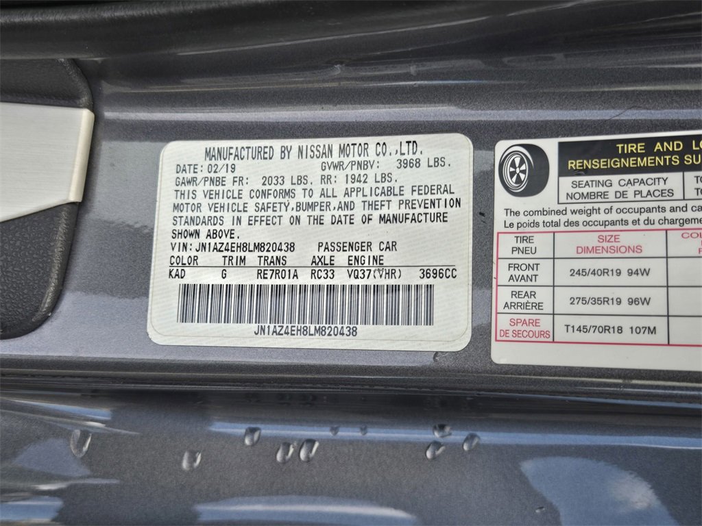 Used 2020 Nissan 370Z Touring Sport image 44