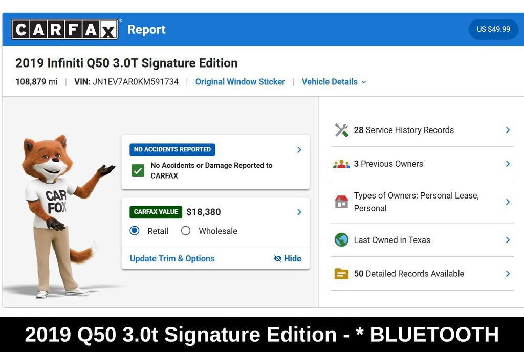 Used 2019 INFINITI Q50 Signature Edition AWD/4WD image 9