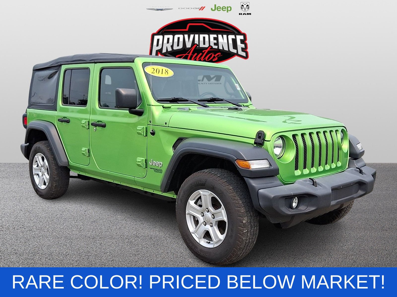 Used 2018 Jeep Wrangler Unlimited Sport S AWD/4WD image 1