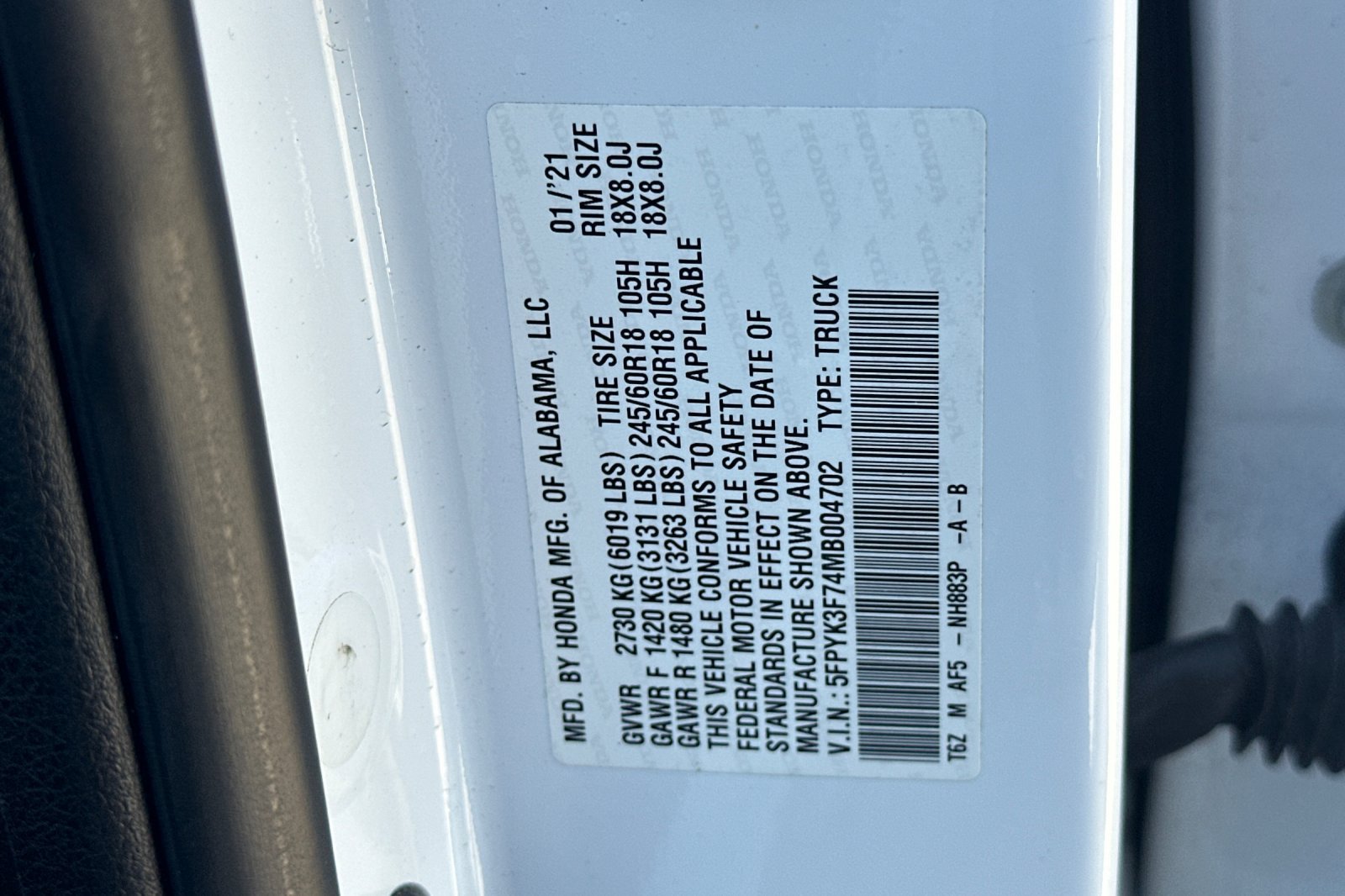 Used 2021 Honda Ridgeline RTL-E image 27