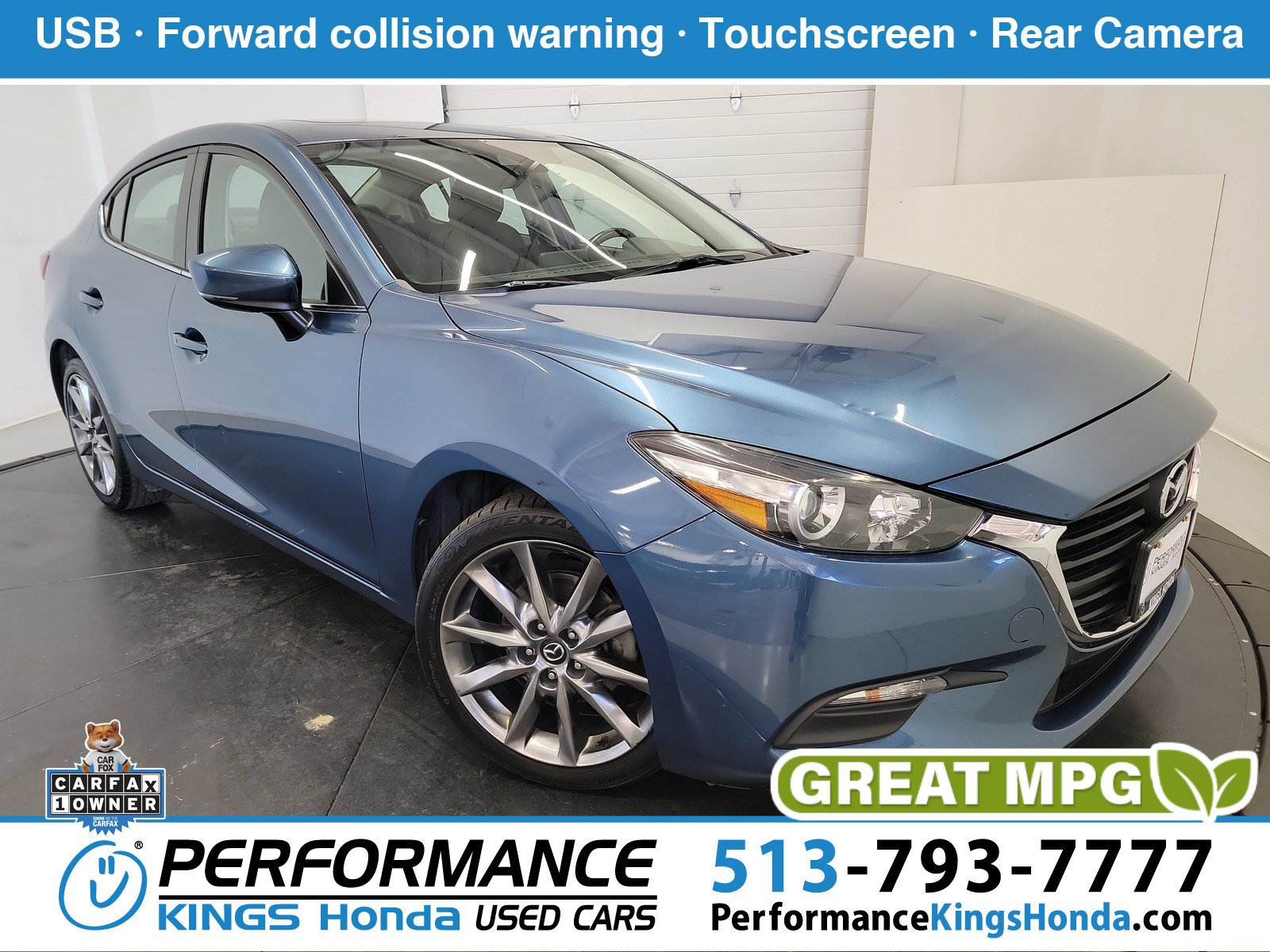 Used 2018 MAZDA MAZDA3 Touring FWD 360° Tour