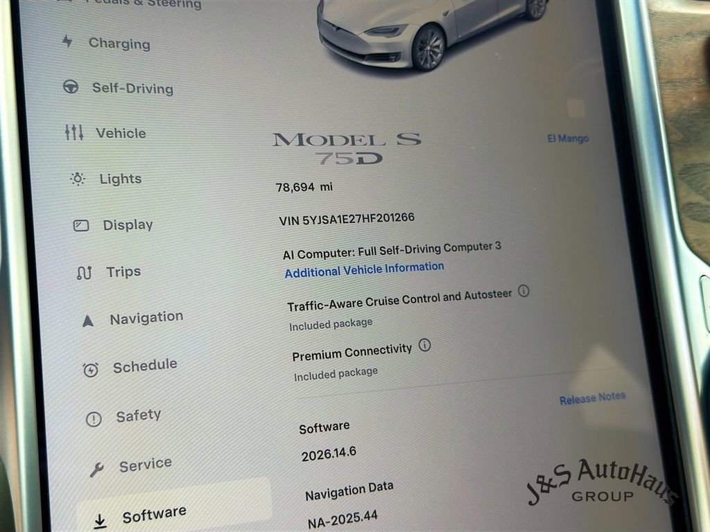 Used 2017 Tesla Model S 75D AWD/4WD image 15