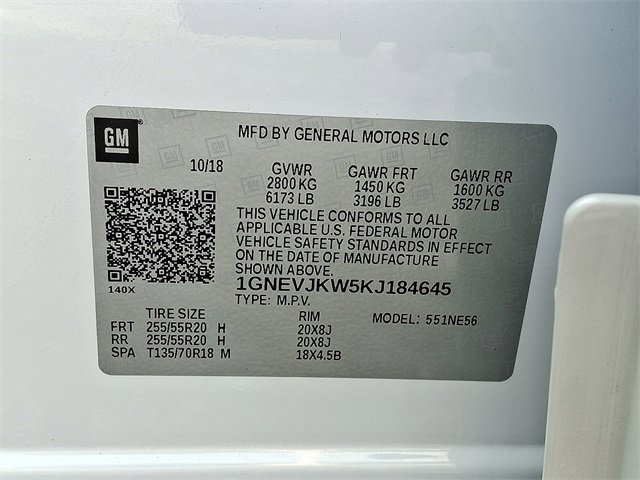 Used 2019 Chevrolet Traverse High Country w/ LPO, Floor Liner Package image 28