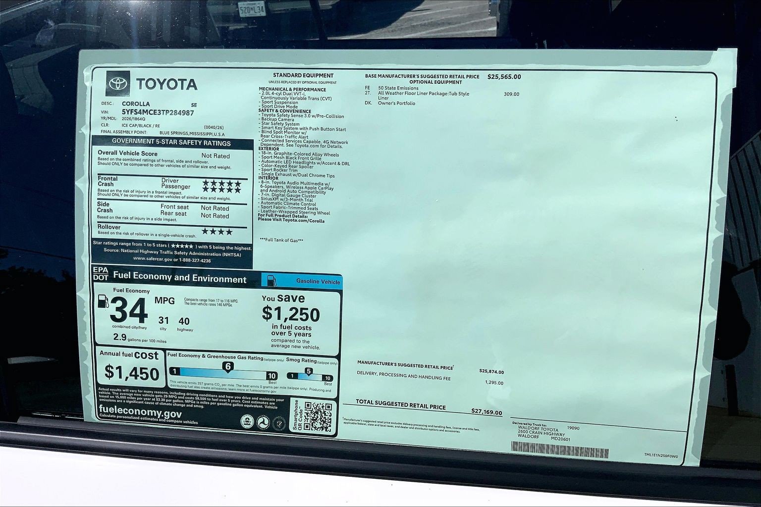 New 2026 Toyota Corolla SE FWD image 18