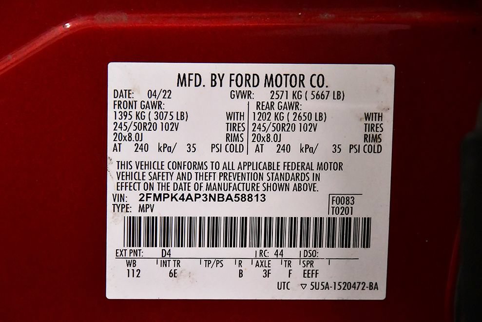 Used 2022 Ford Edge ST w/ Equipment Group 401A AWD/4WD image 15